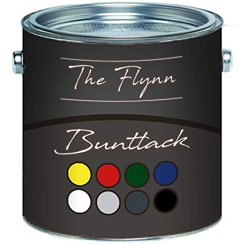The Flynn Peinture colorée de qualité supérieure pour bois et métal - Excellente protection pour les peintures de bois et de métal (1 l, jaune doré (RAL 1004)) Cover