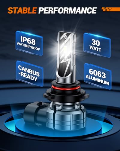 SEALIGHT 2024 Newest F1A 9006 LED Bulbs HB4 LED Fog Lights, 10000LM 600% Super Brightness, 6000K Cool White Fog Light Bulbs, Non-polarity, Pack of 2 - Image 4