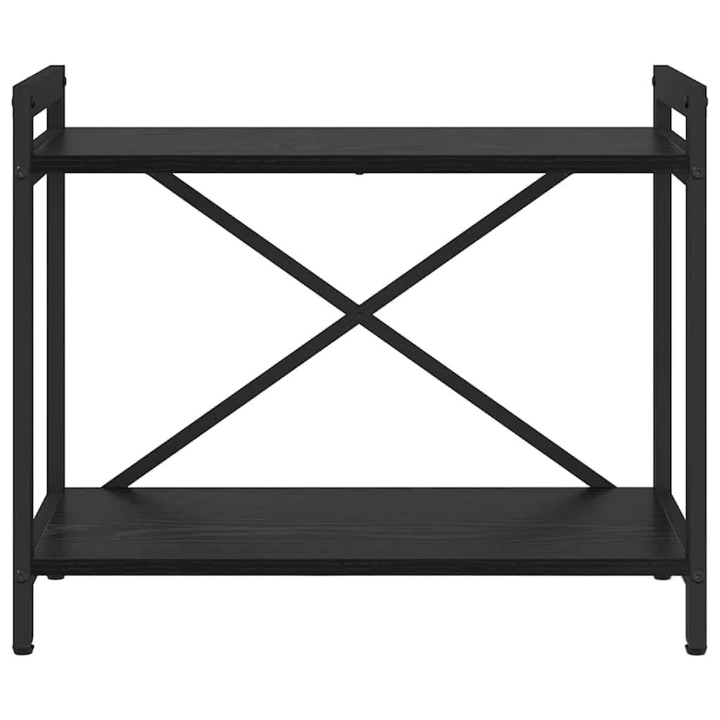 vidaXL Bücherregal Schwarz Eichen-Optik 60 x 30 x 50 cm Holzwerkstoff, Moderner Industrie-Bücherregal, Gestell für Stauraum, Deko Regal für die Wohnung, freistehender Buchschrank