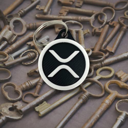 FRESHe Ripple XRP Keychain Cryptocurrency Logo - Black & White - Perfect for Cryptocurrency XRP token Fans! Made in the USA! - Image 7