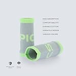 PICSIL - Cotton Sports Wristbands | Absorbent and Breathable | Ideal for Gym, Cross Training, Running and Tennis | Use with Grips | Unisex Design | - Image 2