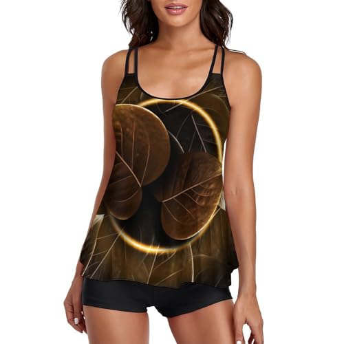 Ensemble bikini avec short tankini femme pour masquer le ventre avec style