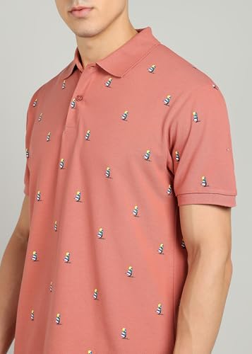 Image of Alan Jones Clothing Men's Cotton Regular Fit Polo T-Shirt