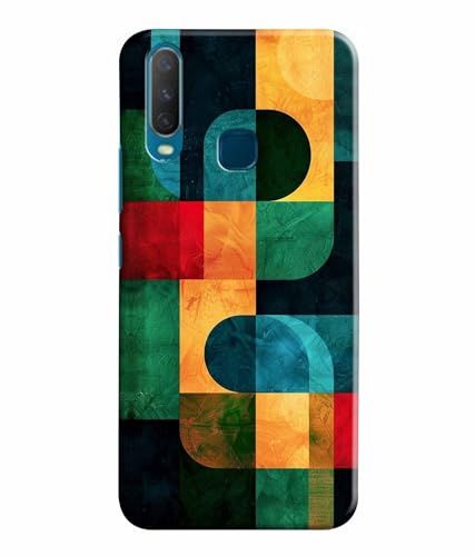 Image of Pattern Colorful Printed Hard Back Case Cover & Compatible for Vivo Y12 / Vivo Y15 / Vivo Y17 / Vivo U10 (Multicolor) - D1812