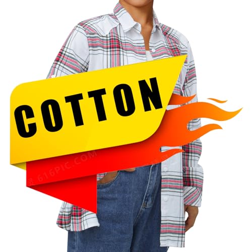 Image of Match Women's Long Sleeve Plaid Flannel Shirt #2021