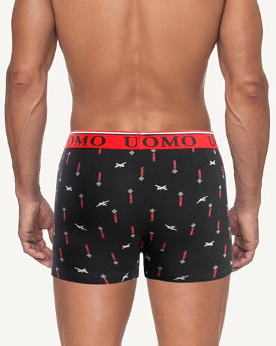 Mens Boxer Briefs Cotton Underwear: Soft Breathable Fabric with Comfortable Waistband Stretch Fit Design and No-Fly Pack3