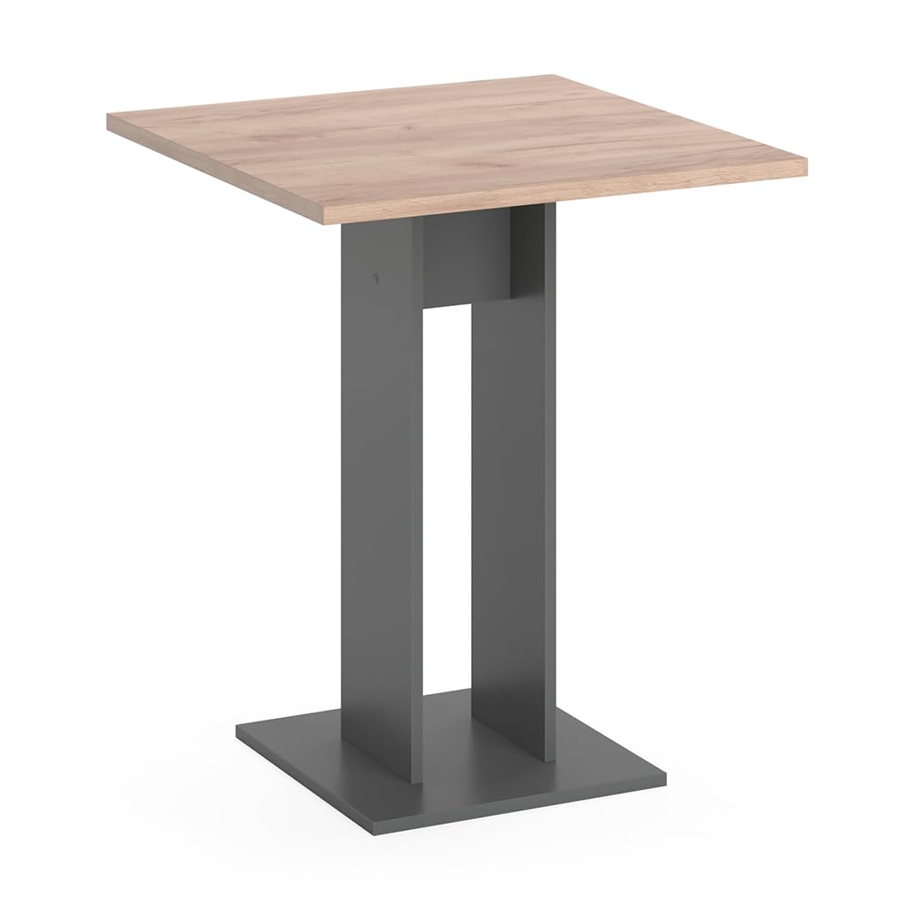 Vicco Esstisch Repose, Anthrazit, 65 x 65 cm, geeignet als platzsparender Einzeltisch für kleine Räume