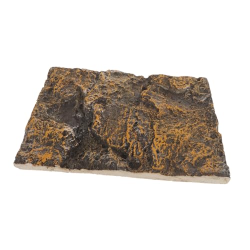 GALPADA Rock Decorative Panels Decoration Terrarium Substrate Stone Turtle Tank Reptile Decor Aquarium Backgrounds Enclosure Aquatic Rocks Fish Tank Background Board Plastic