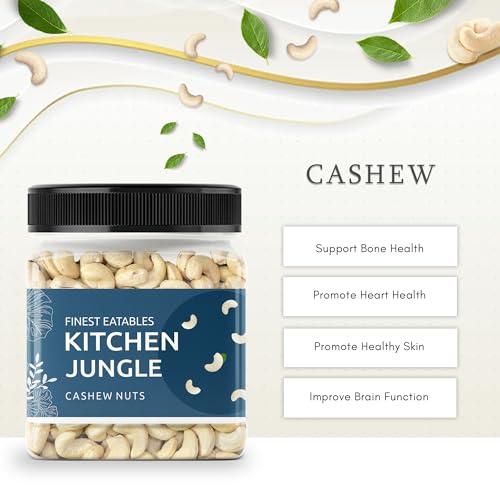 Image of kitchen Jungle Whole Cashew /Kaju Nuts 1KG Pack | Whole Crunchy Cashew Nuts | Premium Kaju | Rich in Protein | Rich in Fibre | Dry Fruit | Festive Snacking