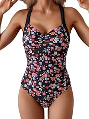 Black Floral Print(black Straps)