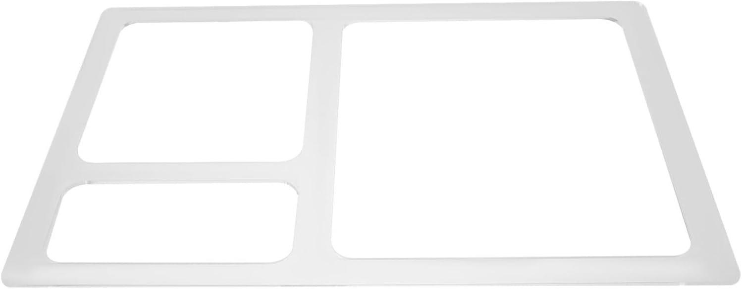 MAGICLULU Router Template Tray Template Rectangle with 3 Pocket Design Acrylic Offering Precision Cutting and Sturdy Multipocket Efficiency for Woodworking and DIY Craft Projects