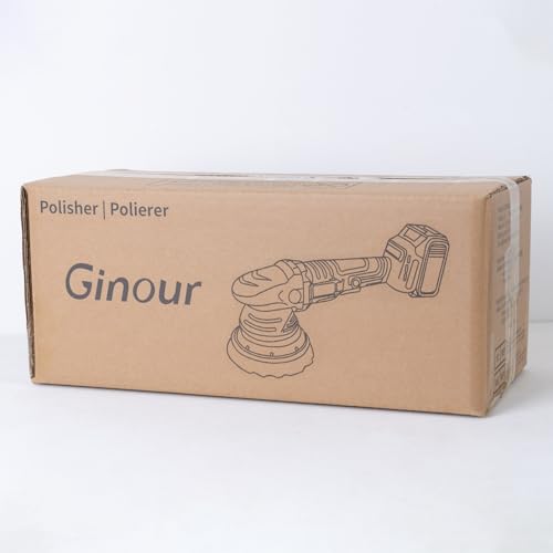 Ginour Cordless Car Polisher for Car Detailing, 900W Brushless Dual Action Car Polisher with 2*21V 3.0Ah Batteries, Variable Speeds 2000-6000RPM, Car Buffer Polisher Machine with Side Handle, 5in disc 10 Ginour Cordless Car Polisher for Car Detailing, 900W Brushless Dual Action Car Polisher with 2*21V 3.0Ah Batteries, Variable Speeds 2000-6000RPM, Car Buffer Polisher Machine with Side Handle, 5in disc - Image 10