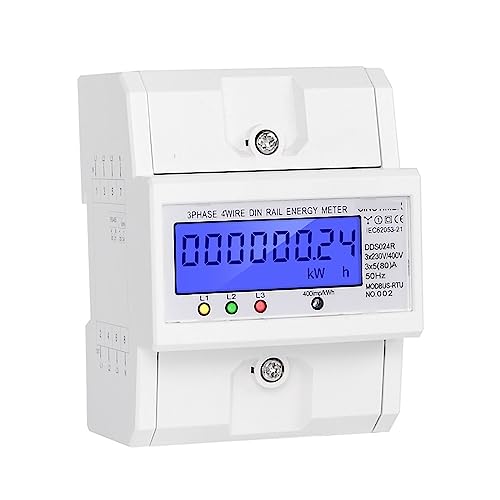 Compteur d'énergie triphasé pour tableau électrique résidentiel et atelier 380V AC - 4