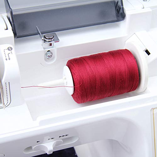 Threadart 100% Cotton Thread | Color White | For Quilting, Sewing, And Serging | 1000M Spools 50/3 Weight | 50 Colors Available #TOP5