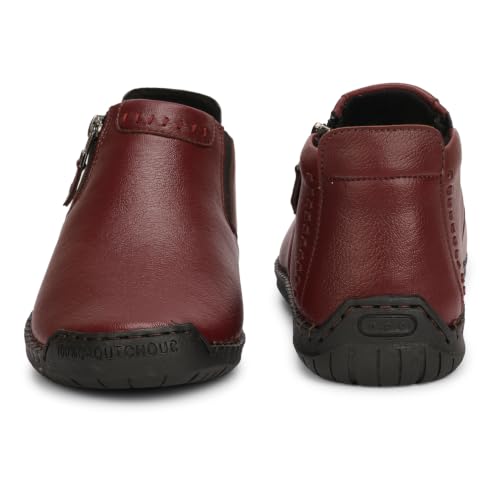 Image of Kraasa Men's Stylish Trendy Sneakers | High Tops Synthetic Side Zipper Casual Shoes | Ultra Soft Cushioned Insole | Airmix Sole Footwear