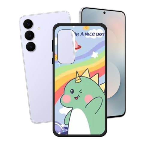 LCEHTOGYE �K�p Samsung Galaxy S25 FE�p�P�[�X�A�K�p Samsung Galaxy S25 FE (6,7")�ƌ݊����̂��钴���^�u���b�N�\�t�gTPU�V���R���Q���P�[�X�ی�J�o�[- LH25