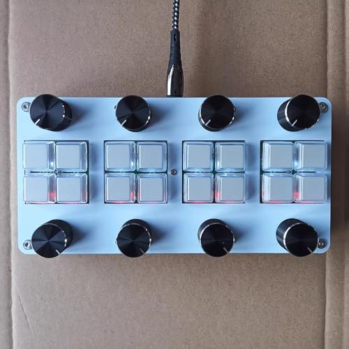 Toplionace USB-C Midi CC-Controller mit 8 Schaltern und 8 Dämpfungsknöpfen für Daw-Software - Kein Treiber Erforderlich