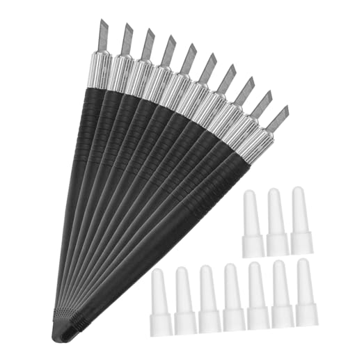 DOITOOL 10piezas Buril Para Tallar Madera Cincel De Mano Herramienta De Grabado Portátil Para Estudiantes y Artesanos
