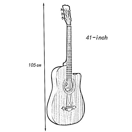 DYB Guitare Acoustique débutant Jouet Classique 40 Pouces Fingerstyle Rock Chantant Son Fort avec Sac à Dos, 2 Tailles… - Les Beatles, Paul McCartney, John Lennon, RIngo Starr, George Harrison DYB Guitare Acoustique débutant Jouet Classique 40 Pouces Fingerstyle Rock Chantant Son Fort avec Sac à Dos, 2 Tailles… – Image 8