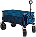 Timber Ridge Chariot d’extérieur Jardin Pliable avec Housse Protectrice et Poignée Réglable, pour Transport Plage Ville Forêt, Capacité De Charge 80kg, d’outils de Jardin, BleuBleu