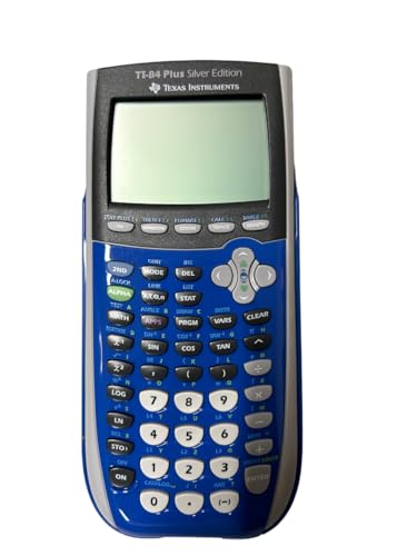 Texas Instruments Inc. TI-84 Plus Silver Edition Blue Graphing Calculator (Packaging may vary)