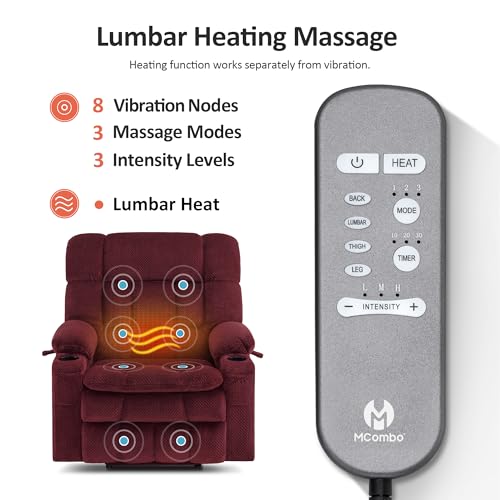 Image of MCombo Dual Motor Power Lift Recliner Chair for Elderly R7897 (Medium-Wide)
