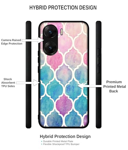 Image of Patterns Art Design Premium 2D Printed Metal Back Case Cover for Vivo V29E 5G