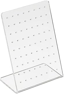 Mozff Earrings Stand Display, 72 Holes Acrylic Earring Holder Organizer, Ear Studs Jewelry Storage Display, Rack Showcase Earrings Display, Stand Earring Storage
