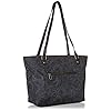 Sakroots-Womens-Eco-Twill-Metro-Tote Sakroots womens Bag in Eco-twill, Large & Roomy With Zip Closure, Sustainable Durable Design, Lining Made fro Tote, Black Spirit Desert, One Size US