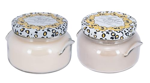 Diva & High Maintenance Scented Candle 22 oz 2-Wick Soy Wax Jar Large Highly Scented Candle Set Pack of 2 Long Burn 110130 Hours Home Fragrance Gift