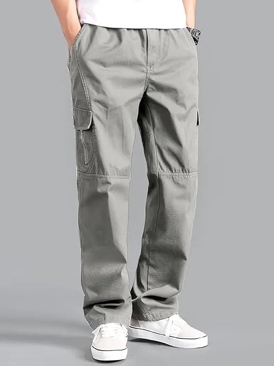 Image of Amazon Brand - INKAST Men Stylish Multi-Pocket Cargo Pants | Casual Fit | Modern Trousers