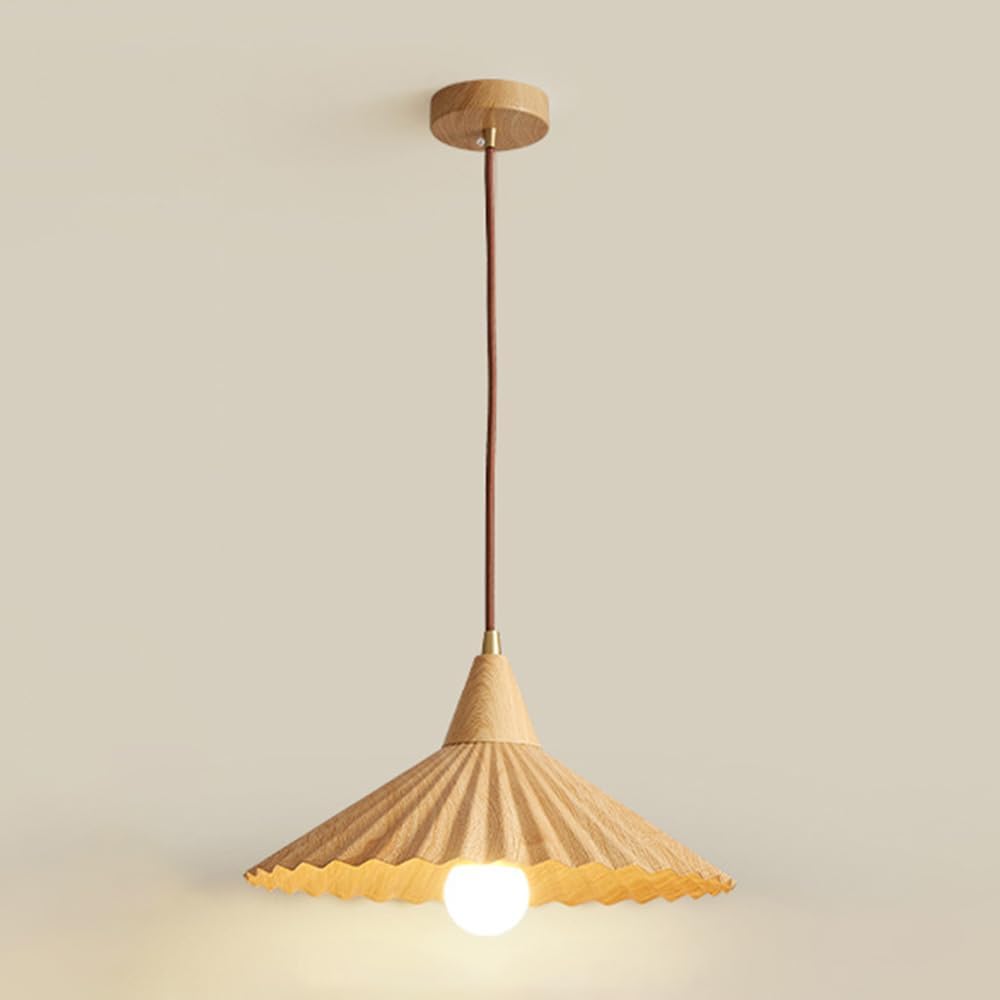 Pleated Light Dining Room Hanging Chaners, Striped Pleated Chaner Nordic Modern Kitchen Island Light Fixture, Living Room Bedroom Hallway Light Fixtures (White)/White