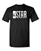 Star Labs Adult DT T-Shirt Tee (X Large, Black)