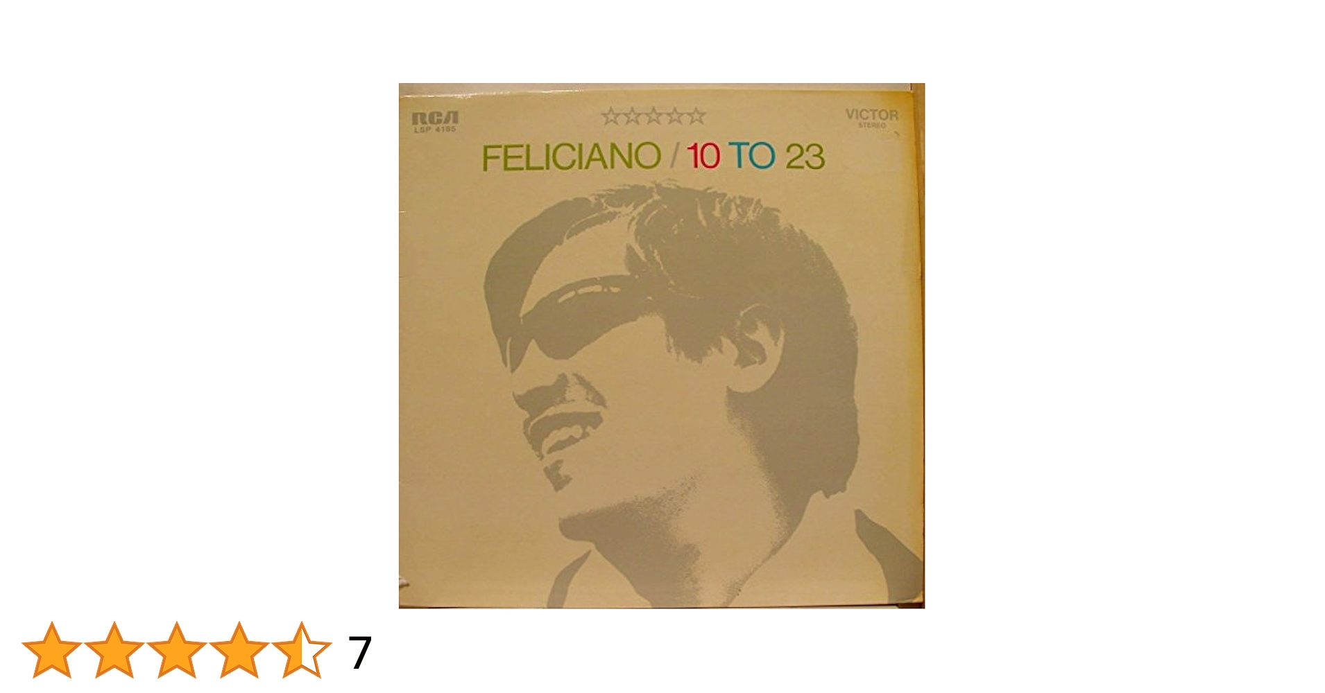 Amazon.co.jp: JOSE FELICIANO 10 TO 23 vinyl record: ミュージック