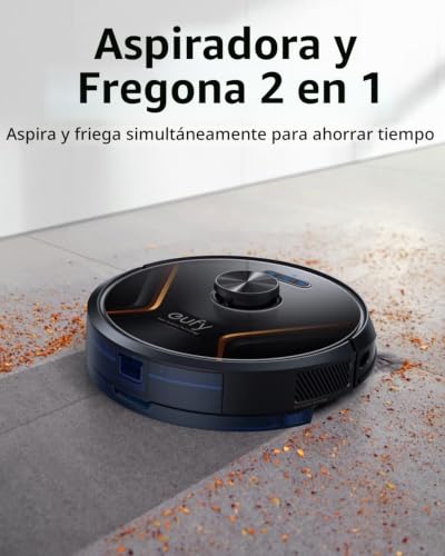 Miniatura 3 de Eufy De Anker Robovac X8 Hybrid Robot 2-En-1 Aspirador Y Fregasuelos, Potencia De Succión 2000 Pa X2, Sistema De Navegación Láser Ipath, Tecnología Ai.Map 2.0, Tecnología Doble-Turbina, Wlan, Boostiq