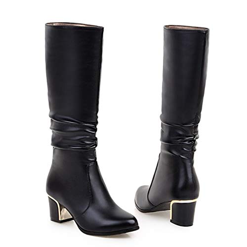Bottes longues avec talon stable pour galber les jambes confortablement - 6