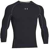 Under Armour UA HeatGear Long Sleeve, Maglia a Maniche Lunghe Uomo, Nero (Black/Steel 001), M
