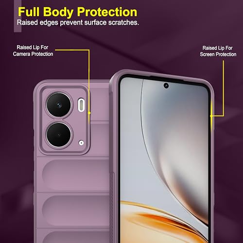 Image of amazon basics Back Case Cover for Realme P3 5G | Compatible for Realme P3 5G Back Cover | Liquid Silicon Magic Case with Camera Protection | Lavender