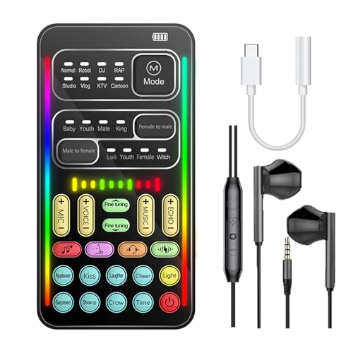 DIANMO Game Voice Changer, Audio Mixer, i9Live Sound Card kit