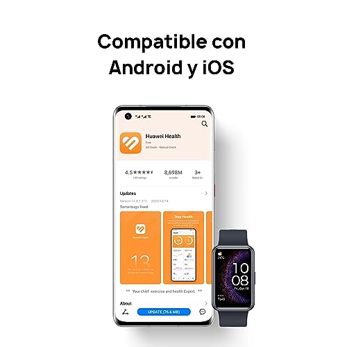 SmartWatch HUAWEI WATCH FIT Special Edition, Tela AMOLED FullView de 1.64