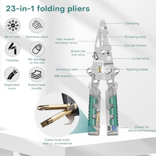 2026 23-in-1 Foldable Electrical Pliers