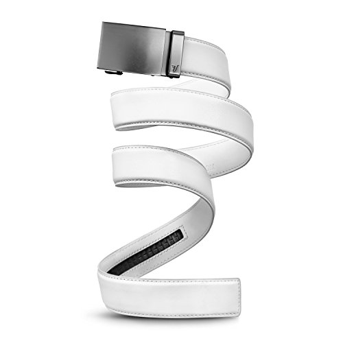 Mission Belt Men's Leather Ratchet Belt, 40mm Metal Collection