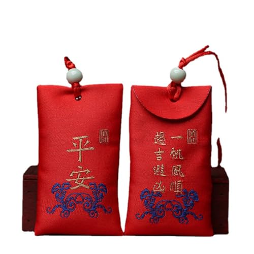 Bolsa colgante bordada de la suerte hecho a mano 2 pcs miniatura 1