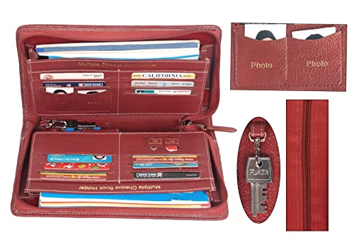 Image of Sukeshcraft Leather unisex-adult Business Card Holders(Cherry Leather)