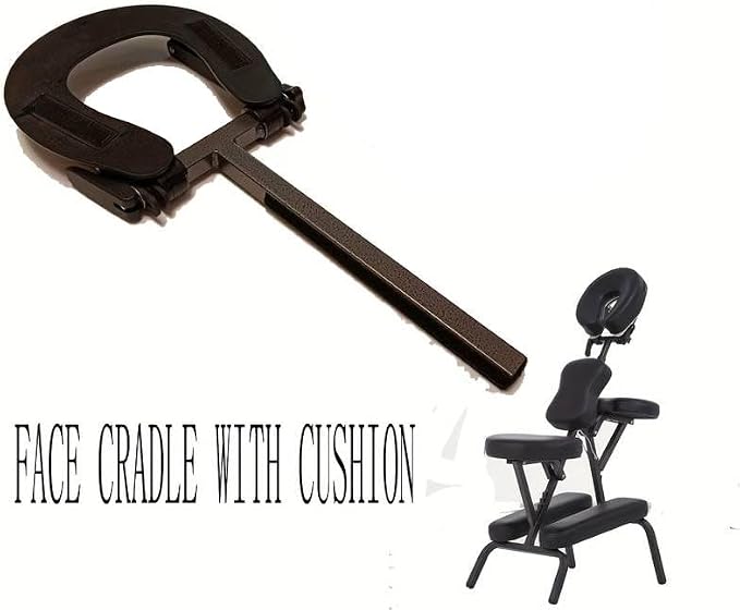 Reposacabezas portátil para silla de masaje negro miniatura 2