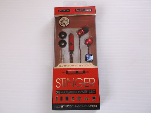 Sentry Hm280 4' Assorted Stinger Earbuds W/Mic #TOP4