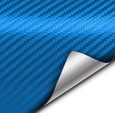 VViViD XPO Electric Blue 3D Carbon Fiber Vinyl Wrap Roll with Air Release Technology (4ft x 5ft)