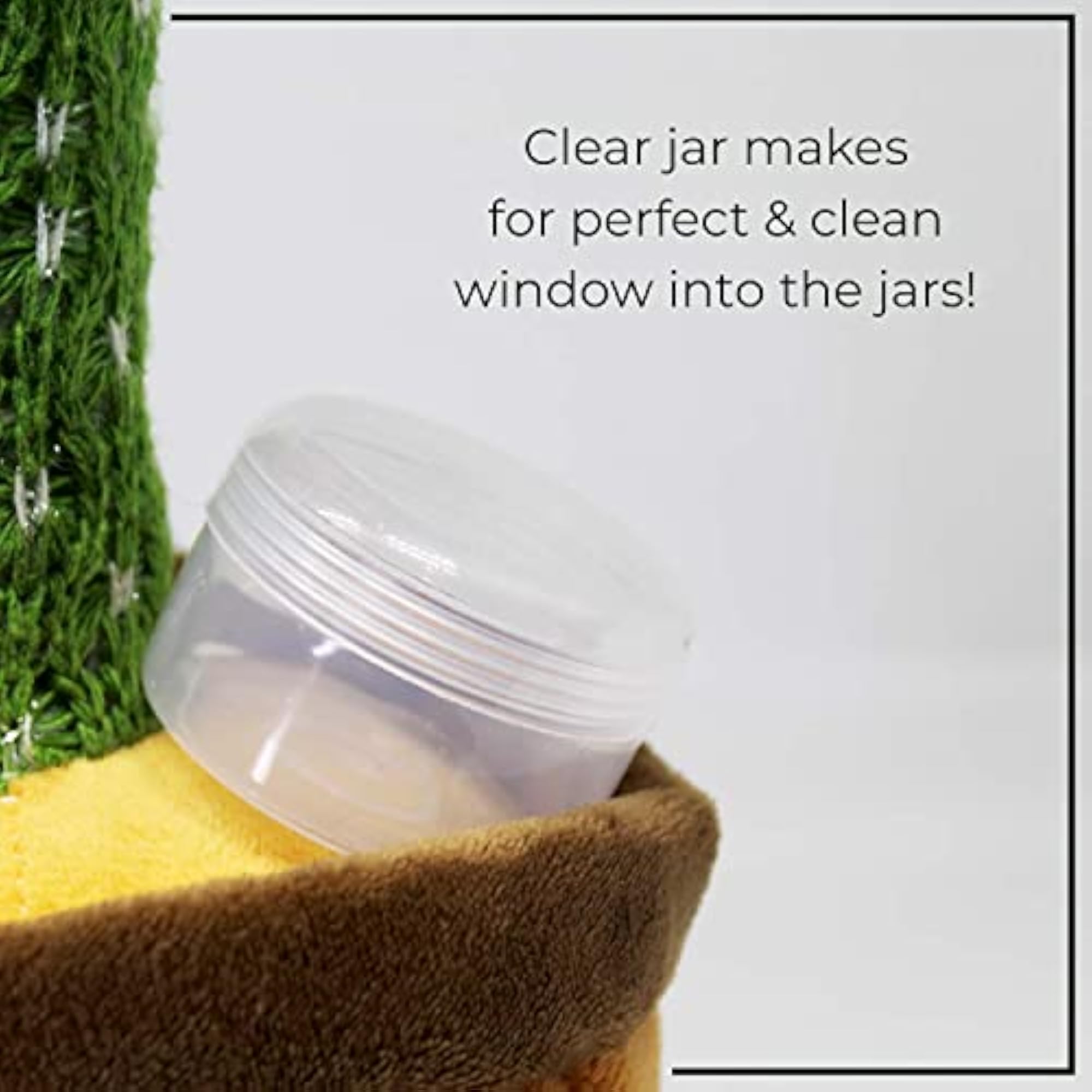 Clear Transparent 20 GM Empty Jar for Storing Beauty Products