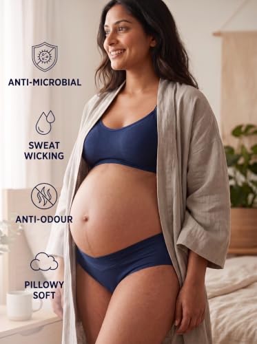 Image of Inner Sense Organic Cotton Bamboo Maternity Panties After Delivery