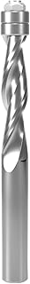 CSOOM Up Cut Spiral Flush Trim Router Bit with Double Ball Bearing, 1/2" Shank Solid Carbide Router Bits Pattern Bit with 2" Cutting Length for Woodwork CNC Machining (1/2 * 2"*4-1/2 up Cut)